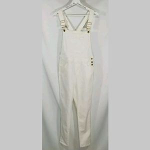 New We Wore What High Rise Skinny Denim Overalls Y2K style